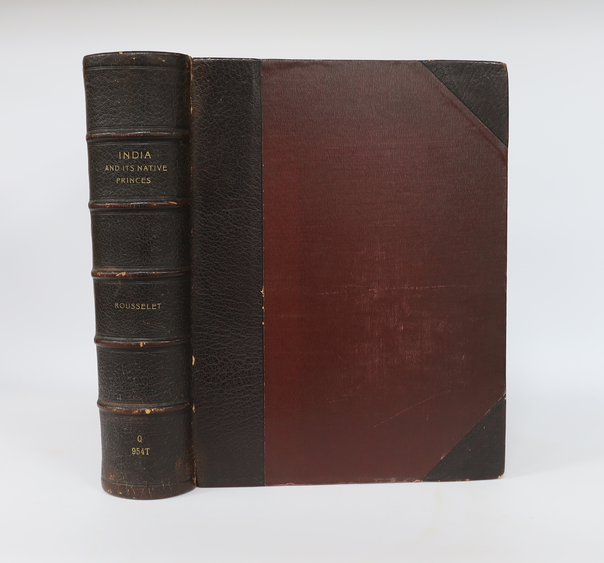 Rousselet, Louis - India and its Native Princes: travels in Central India and in the Provinces of Bombay and Bengal. Carefully revised and edited by Lieut. -Col. Buckle. 5 maps (outline colour) and a text map, num. wood